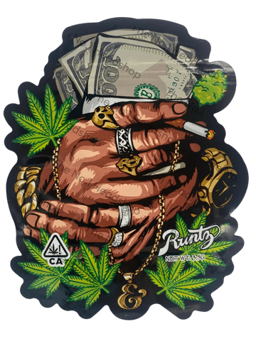 Runty Money Hand - 3.5g Mylar Bag/Cali Pack