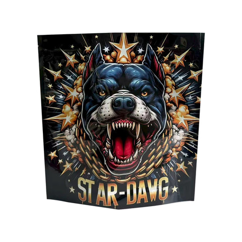 1KG Mylar Bag/Cali Pack - Star Dawg