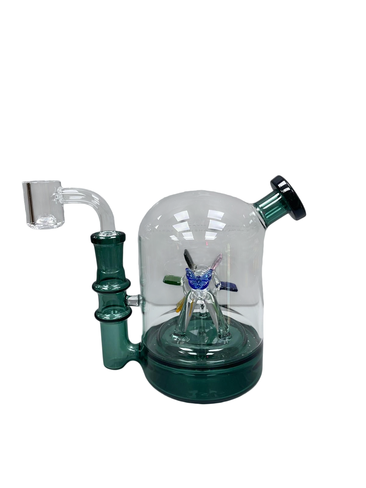 5.5" Rotating Perc Dab Rig with Quartz Banger