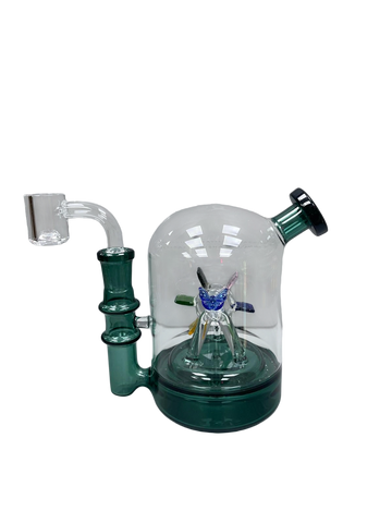 5.5" Rotating Perc Dab Rig with Quartz Banger