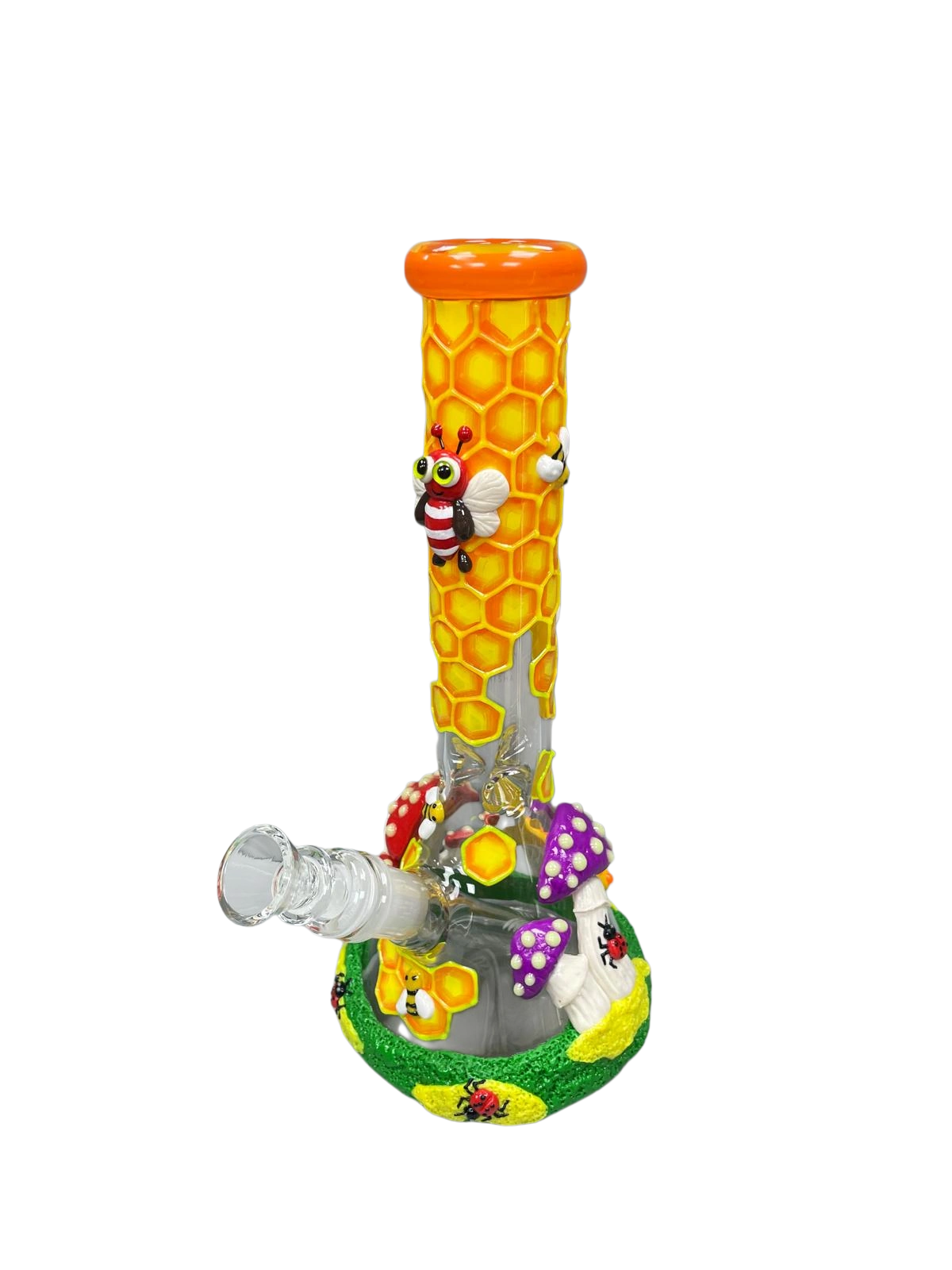 10" Honeybee Glass Water Pipe