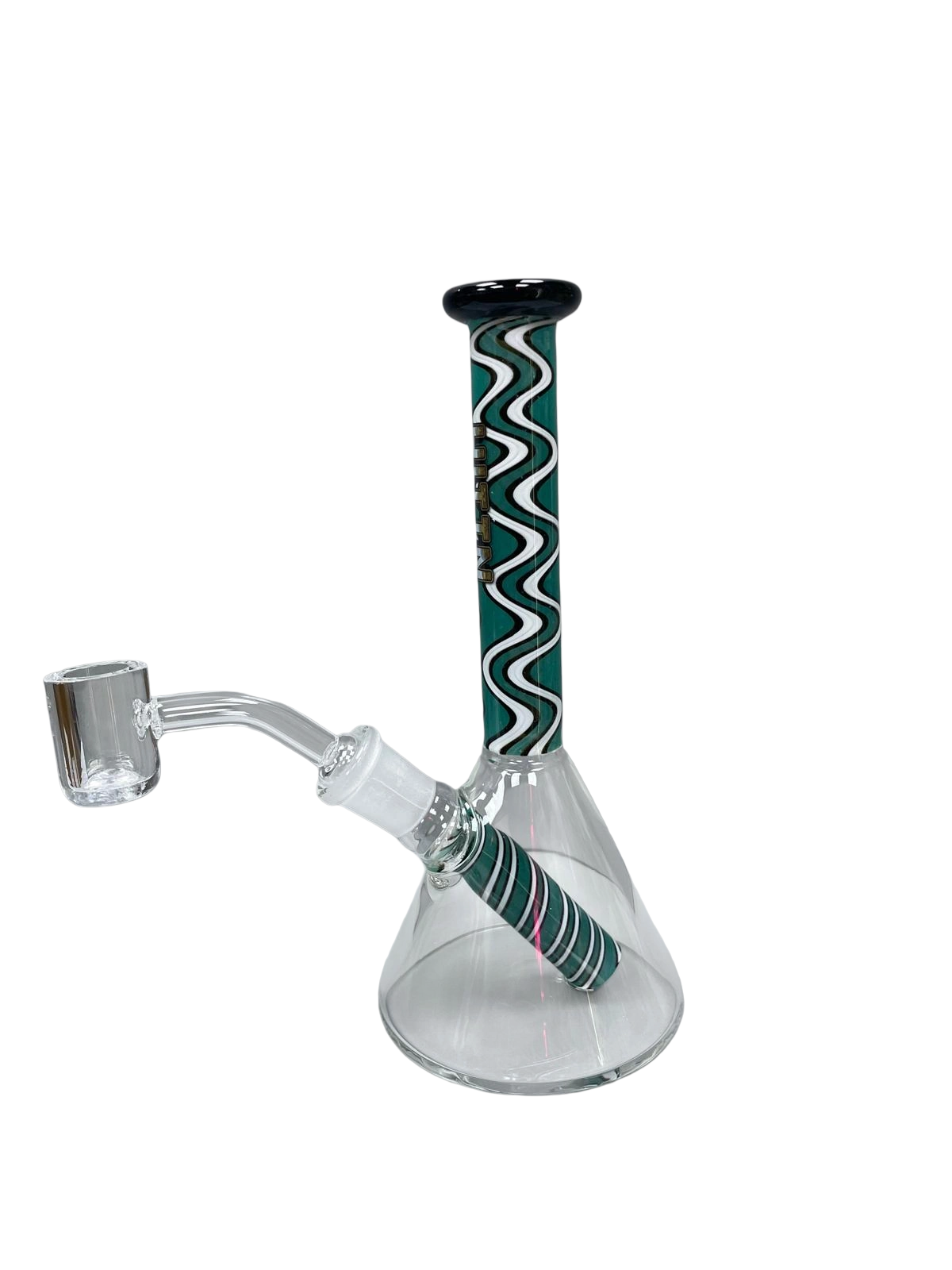 6.6" American Colour Dab Rig with Quartz Banger