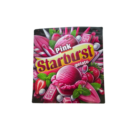 1KG Mylar Bag/Cali Pack - Pink Starburst