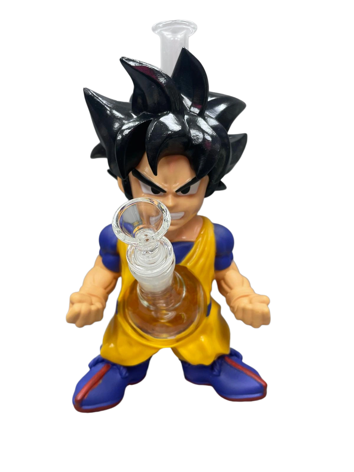220mm Dragon Ball Goku PVC Water Pipe with Glass Bowl
