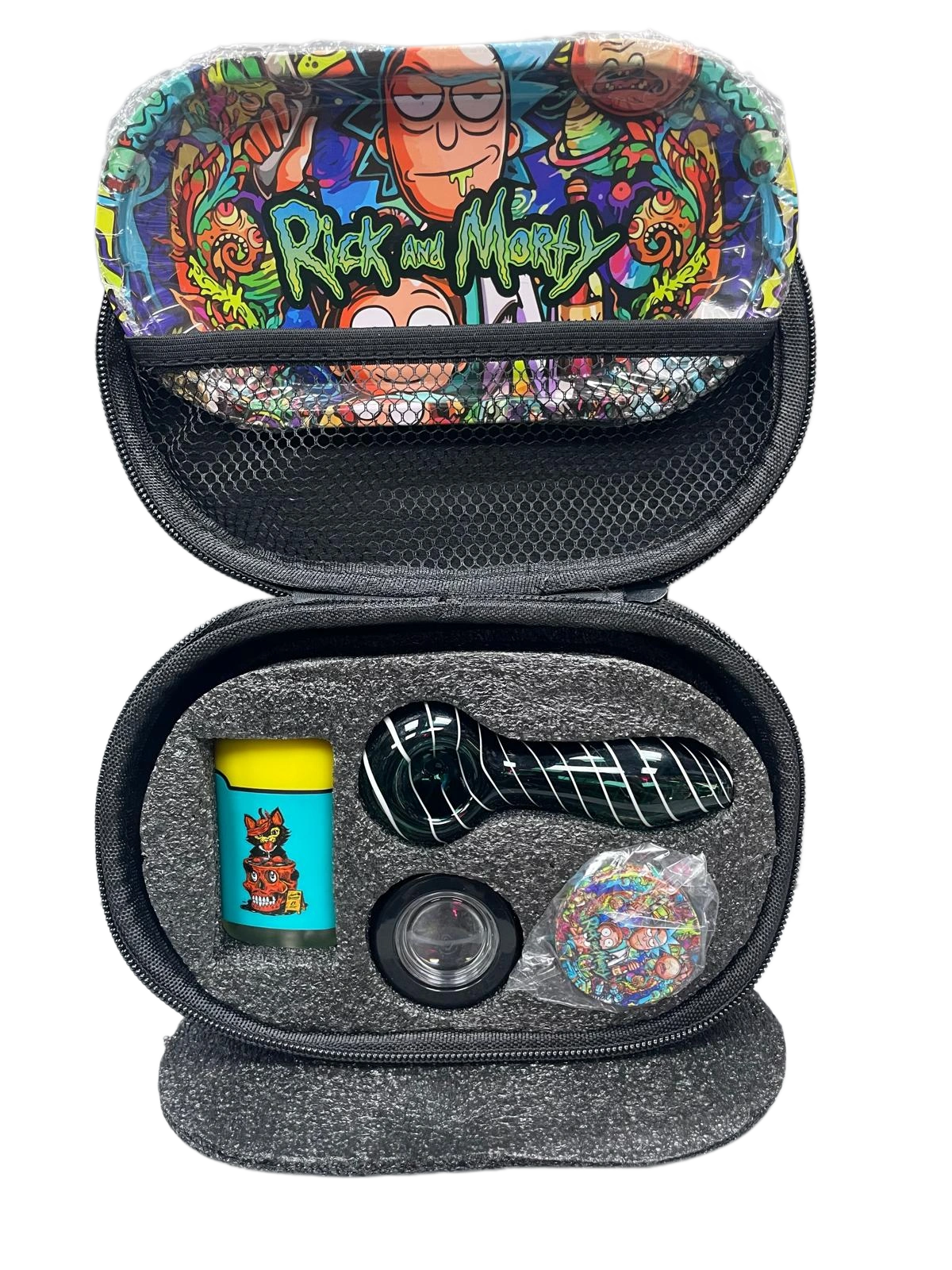 5-Piece Smoking Gift Set with Tray, Pipe and Grinder